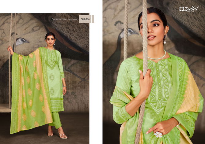 Adeena By Zulfat Printed Cotton Dress Material Catalog
